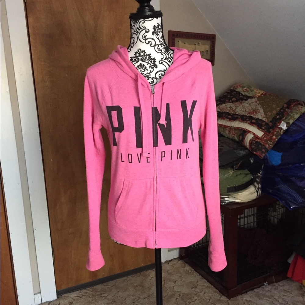 PINK Victoria’s Secret zip-up sweatshirt, size XS